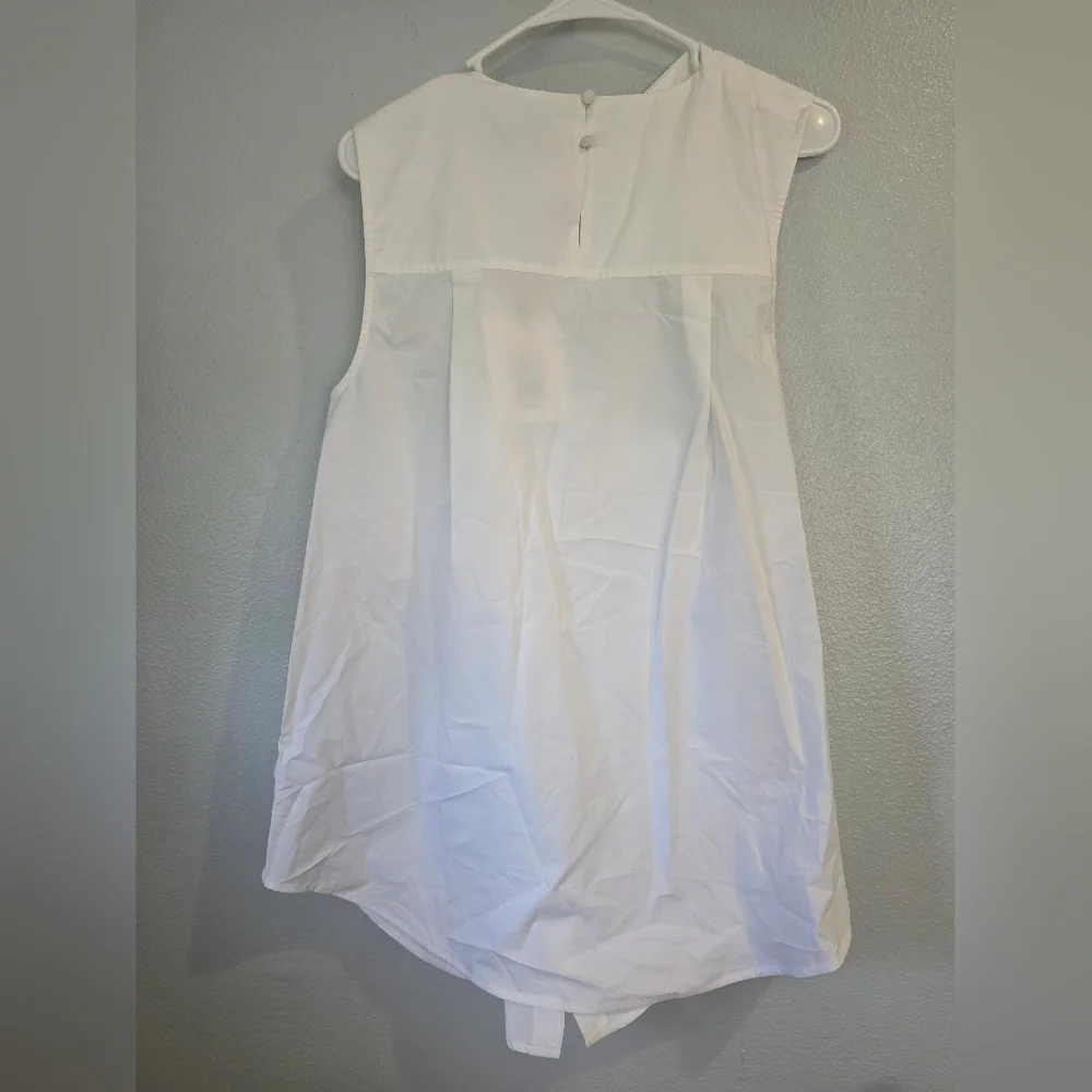 Twist Halter White Women's Top - Picture 6 of 9